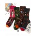 Modern Cartoon printing Jacquard Cotton Mid Calf Socks